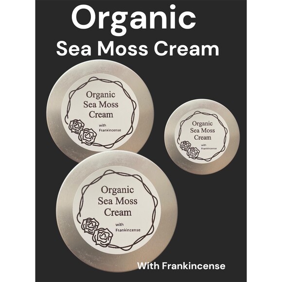 Organic Sea Moss Cream with Frankincense, Intense Moisture - Picture 5 of 10